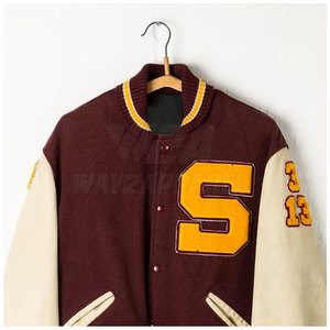 Qualité supérieure Logo personnalisé Letterman Veste Vêtements de mode Veste d'hiver à manches longues - Product Image 3