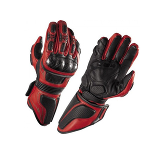 Gants de moto haut de gamme avec paume texturée en cuir respirant finition élégante et performance routière confortable - Product Image 1