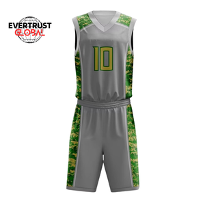 Uniforme de Baloncesto Unisex Ligero de Alta Calidad, Diseño de Logotipo Personalizado Impreso, Transpirable, de Secado Rápido, Antibacteriano, Talla Grande - Product Image 4