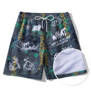 Boardshorts personnalisés pour hommes à séchage rapide Shorts de plage de course décontractés avec fermeture à cordon Motif solide-Shorts chauds - Product Image 3