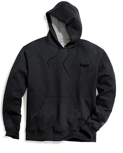Men's Power Blend Fleece Hoodie Logo 50% Cotton 50% Polyester Imported Pull on Closure <b>Machine</b> Wash Sourcing From Bangladesh - Product Image 3
