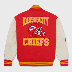 Men's Oversize Varsity Baseball Jacket Canvas Stand Collar Windproof Eco-Friendly Custom OEM - Product Image 2