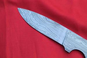 Cuchillas en blanco de acero inoxidable de Damasco, cuchillo de caza personalizado hecho a mano, cuchillas en blanco Tang completas - Product Image 4