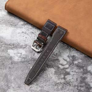 หมุดย้ำสายรัดไม้ไผ่-หนังวัวชั้นหนึ่งสำหรับ IW500107นำร่องใหญ่ <span class=keywords><strong>IWC</strong></span> - Product Image 2