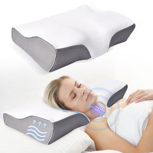 Almohada de espuma viscoelástica para cuello, soporte de contorno ergonómico ajustable almohada Cervical espuma viscoelástica de rebote lento sin látex - Product Image 1