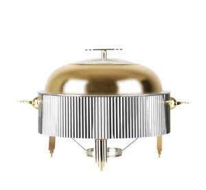 จานอุ่นอาหารบุฟเฟต์ออกแบบสไตล์อาหรับ, ถาดอุ่นอาหารสแตนเลสสตีลจากตะวันออกกลาง - Product Image 4