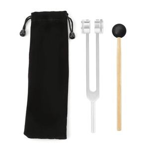 Ensemble de diapasons en aluminium 128Hz pour la guérison des chakras médicaux, diapasons de diagnostic des oreilles avec marteau à percussion pour la thérapie de relaxation - Product Image 1