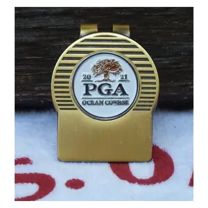 The PGA Kiawah Island White Logo Money Clip - Personalized Free Engraving Available in Best Price