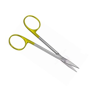 Ciseaux à gencives manuels réutilisables en acier inoxydable allemand de qualité supérieure, finition satinée, instruments chirurgicaux droits pour usage dentaire - Product Image 5