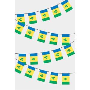 Saint-Vincent-et-les-Grenadines Rectangular Party <b>Banners</b> Guirlande De Fanions - Product Image 1