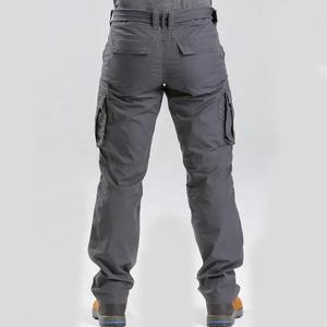 2024 personnalisé hommes Baggy Cargo pantalon haute qualité en plein air Streetwear couleurs unies tricoté velours côtelé léger taille élastique - Product Image 4