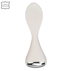 Rodillo facial de acero inoxidable de alta calidad, masajeador Facial antienvejecimiento, mango de plástico, rodillo de Metal Gua Sha para masaje de arrugas - Product Image 4