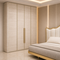 Solution de mobilier de chambre d'hôtel de luxe sur mesure : Lit flottant, armoire, matelas, table de chevet, coiffeuse, panneau mural en bois