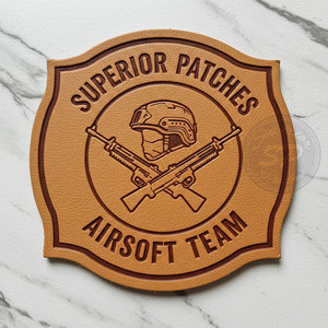 OEM Service customed Logo patch in pelle per etichette di abbigliamento 3D goffrato gancio & <span class=keywords><strong>Loop</strong></span> Custom marca di abbigliamento accessori - Product Image 2