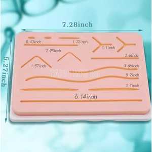 New Arrival <strong>Suture</strong> Practice Pad 3 Layer With 14 Wound Durable Silicon <strong>Skin</strong> <strong>Suture</strong> Practice Kit Medical Veterinarian Students - Product Image 1
