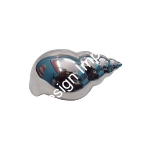 Impresionante Shell Bowl Mesa decorativa de aluminio fundido Frutero alto Elegante Seashell Design Ensaladeras en artículo de decoración - Product Image 4