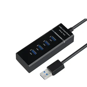 Mới Cắm Và Chơi USB 3.0 Hub 4-Port USB3.0 Loại Một Adapter Lên đến 5Gbps Dữ Liệu Di Động Hub Cho PC Windows Máy Tính Xách Tay Mac OS Ultrabook