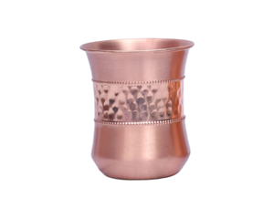 Meilleure vente verre métallique en cuivre pur à moitié martelé pour restaurant hôtel maison personnalisé en gros - Product Image 1