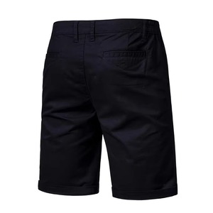 New Summer Men's <b>Shorts</b> Straight Fit Knee-Length Solid Black Khaki Spandex/Nylon Drawstring Anti-Bacterial Casual <b>Shorts</b> - Product Image 2