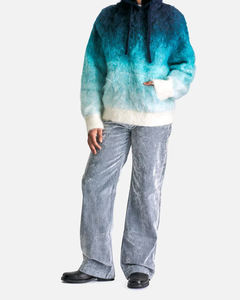 Pull en mohair personnalisé avec logo, vêtements décontractés pour hommes, tricot en laine d'alpaga mélangée, pull d'hiver, veste en tricot, cardigan moelleux, pull en mohair - Product Image 3