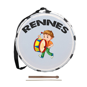 กลองเด็ก Rennes DVL-30RD ดีไซน์พิเศษ ขนาด 30 ซม. ทำจากไม้เบิร์ช หนังกลองเคลือบน้ำมัน เครื่องดนตรีประเภทเคาะแบบพกพาสำหรับเด็ก - Product Image 2