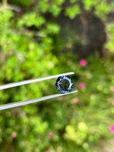 100% Topacio Azul Londres genuino y Natural redondo 4,20 quilates piedra suelta perfecta para anillo joyería collar colgantes piedras preciosas sueltas - Product Image 3