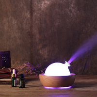 Haut-parleur Bluetooth en bois, musique, verre, bois véritable, parfum, aromathérapie, arôme, Air frais, diffuseur d'huile essentielle, humidificateur
