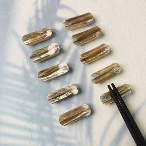 Soporte para palillos en forma rectangular, posavasos personalizado para mesa, concha de perla, Concha, hecho en Vietnam - Product Image 1