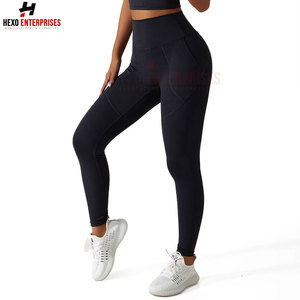 Conjunto de Yoga sin costuras de cintura alta para mujer, ropa de gimnasio de secado rápido, mallas de punto informales transpirables, venta al por mayor, superventas - Product Image 5