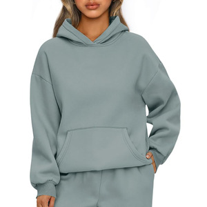 เสื้อฮู้ดถักสำหรับผู้หญิงเสื้อสเวตเตอร์มีฮู้ดเสื้อสเวตเตอร์โชว์ไหล่แนวสตรีทสวมใส่สบายไม่ระคายเคืองผิวระบายอากาศได้ดีเป็นมิตรต่อสิ่งแวดล้อม - Product Image 5