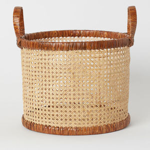 Panier de rangement en rotin à tissage ouvert en gros - Product Image 2