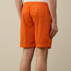 กางเกงขาสั้นคาร์โก้โพลีเอสเตอร์สำหรับผู้ชายกางเกงไฮสตรีทแข็งแรงเป็นมิตรกับสิ่งแวดล้อมสีส้มสดใสมีกระเป๋าด้านข้างเอวยางยืดสำหรับชุดลำลองฤดูร้อน - Product Image 3