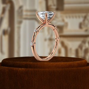 Bague de fiançailles en diamant de laboratoire taille Asscher 1CT, bague de fiançailles en diamant certifiée IGI, or blanc 14 carats, meilleur cadeau de fiançailles - Product Image 5