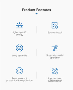 Powerwall Lifepo4 baterai surya terpasang di dinding, baterai penyimpanan energi rumah Lithium 51.2v 200ah 10kWh - Product Image 6