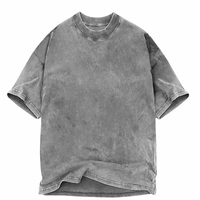 Sun Fade Classic Unique Design Hommes T-Shirt Surdimensionné À Manches Courtes Respirant Imprimé Mode Porter Cropped Acid Wash Tee Shirt