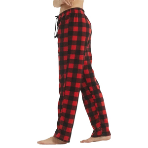 Pajama <b>Pants</b> for <b>Women</b> Fuzzy Pack Long <b>Fleece</b> Buffalo Plaid Pj Bottoms Soft Drawstring Lounge Sleepwear - Product Image 3