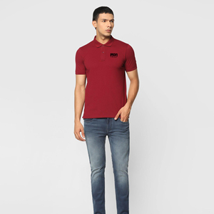 Camiseta de golf de secado rápido para hombre, camiseta de manga corta, diseño personalizado, patrón sólido antiarrugas, marca para Polo, hecha de poliéster - Product Image 4