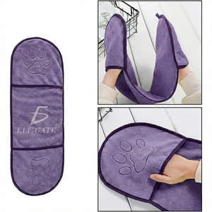 Asciugamano Assorbente in Microfibra per Animali Domestici con Tasche per le Mani, Ideale per il Bagno e la Toelettatura di Gatti e Piccoli Animali, Prodotto Asciugante in Fibra - Product Image 4