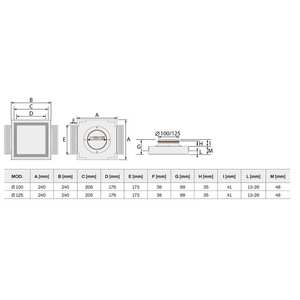 Panel Difusor de Yeso Tecnosystemi Canova para Componentes de Rejilla de Techo en Instalaciones de Placas de Yeso - Product Image 2