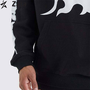 Meilleure vente Logo personnalisé imprimé solide écologique respirant bouffant impression doublé sweats à capuche professionnel fait à la main Style pull - Product Image 3