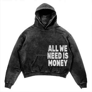Sweats à capuche pour hommes sérigraphie pull-over uni personnalisé sweat à capuche en coton polaire surdimensionné vente en gros de mode style streetwear - Product Image 1