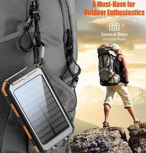 <span class=keywords><strong>Chargeur</strong></span> solaire étanche <span class=keywords><strong>de</strong></span> type C 20000mAh nouvelle génération 2025 <span class=keywords><strong>pour</strong></span> le camping en plein air, la randonnée, la banque d'alimentation d'urgence <span class=keywords><strong>pour</strong></span> <span class=keywords><strong>smartphone</strong></span> - Product Image 4