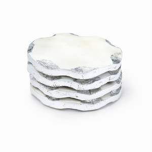 Juego de Posavasos Hexagonales de Mármol de Lujo con Soporte Dorado para Decoración Moderna del Hogar y Elegante Adorno Geométrico para Mesa - Product Image 2