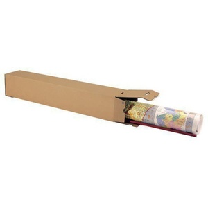 Single-Wall Corrugated <b>Cardboard</b> <b>Boxes</b> 105x105x430mm Premium A2 Q.1.30 B Automatic Closure Pack of 10 - Product Image 1