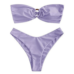 Venta caliente de color personalizado niñas traje de baño Sexy mujeres Bikinis Push-up sujetador de dos piezas sublimación Bikini Set - Product Image 6