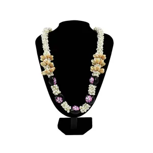 שרשרת ליי מקונכיות הוואי, טבעת ליי מקונכיות ים מונגו, שרשרת ליי לסיום לימודים ותכשיטי חוף - Product Image 4