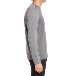 Nouveaux hommes tenue légère écologique sonnerie hommes t-shirt à manches longues Top qualité équipage t-shirt à manches longues pour hommes OEM - Product Image 2