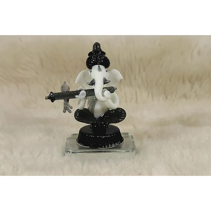 가정 및 사원 장식을 위한 Ganesh Ji 유리 우상 동상 구매 | Lord Ganesh 자동차 대시 보드, Mandir 및 가정 장식