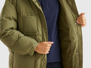 Long manteau bouffant personnalisé pour femmes, veste d'hiver à capuche matelassée chaude, pardessus en duvet épais coupe-vent - Product Image 6