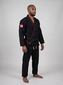 Kimono de Jiu-Jitsu noir, broderie tatouage serpent japonais, OEM personnalisé, tissage perlé 450 GSM, fabricant en gros - Product Image 3